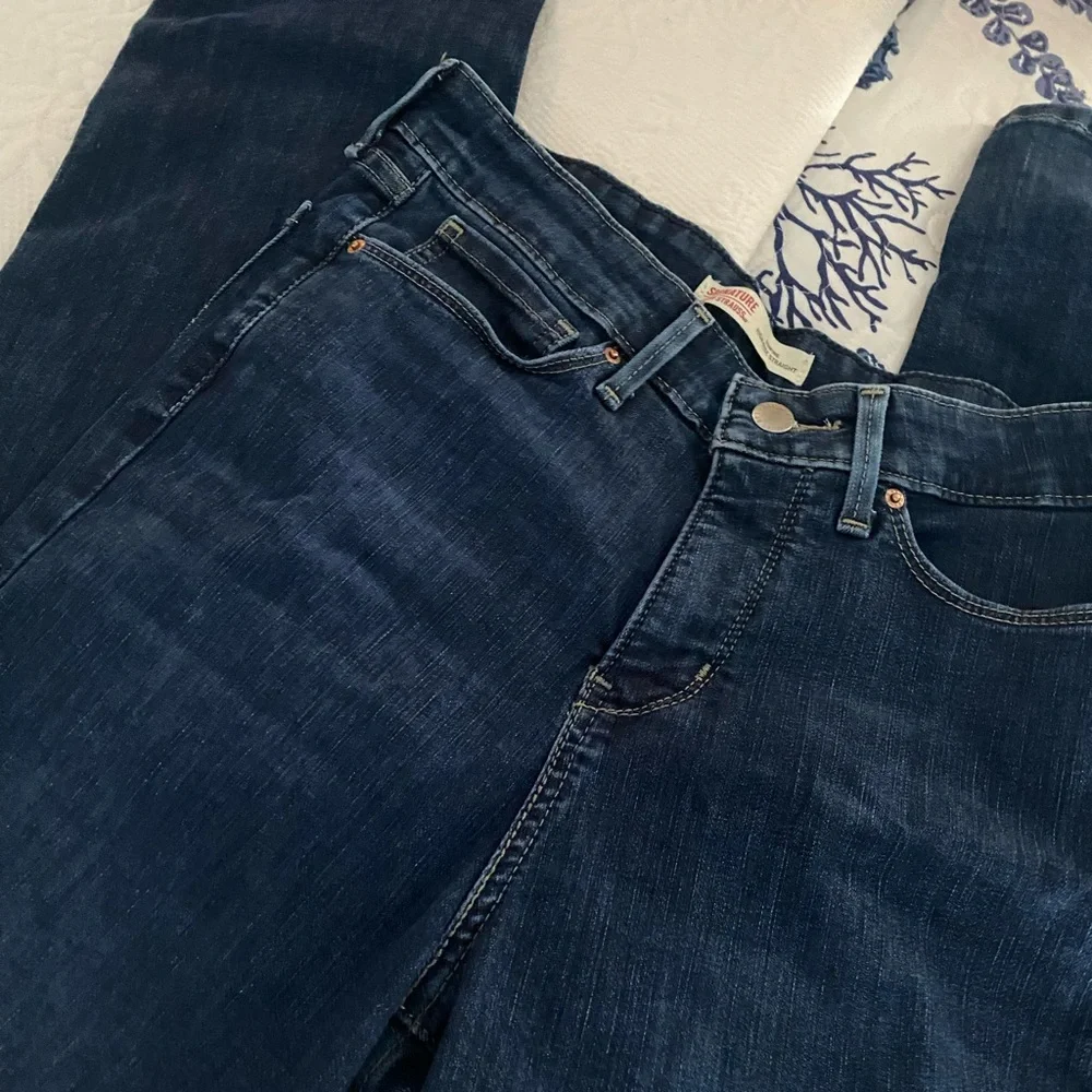 Levi's Blue Straight Jeans Classic Indigo - Picture 5 of 11